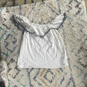 J.crew off the shoulder shirt